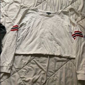 White Longsleeve Crop top